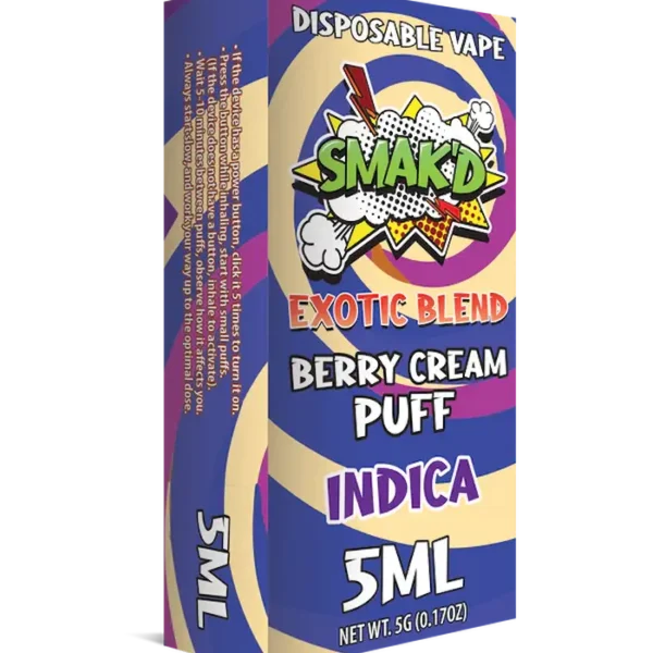 SMAKD THC-p Vape - Berry Cream Puff
