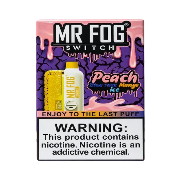 MR FOG switch Peach Blue Razz Mango ice